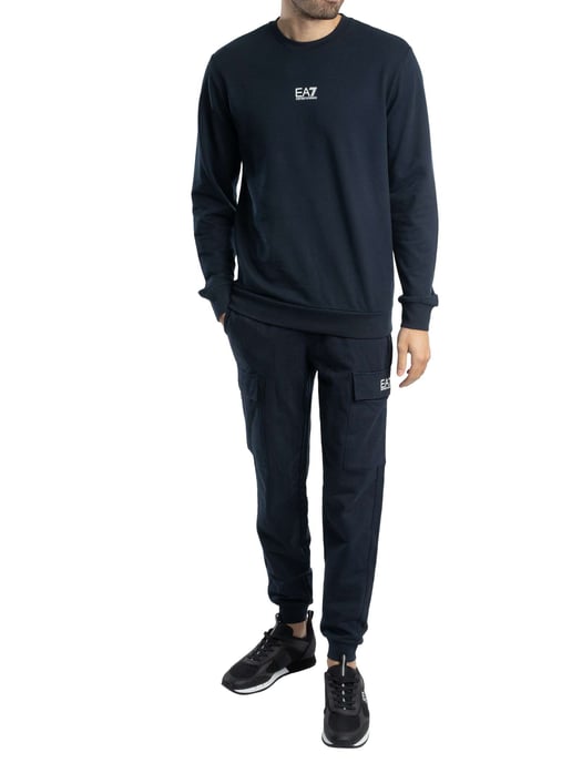 EA7 Pantalones De Jogging Cargo Con Identidad Básica, Azul - Image 6