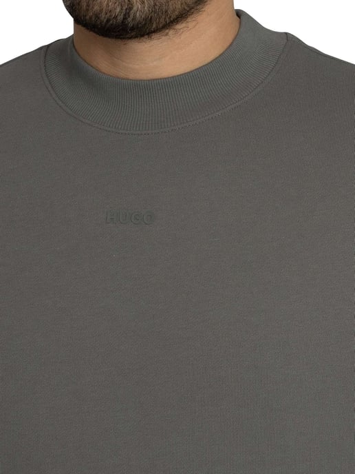 HUGO Sudadera Dapocrew, Gris - Image 4