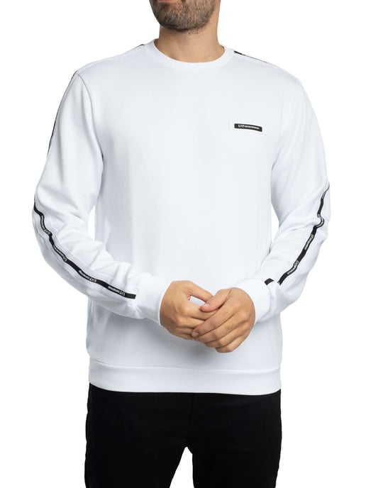 EA7 Sudadera Con Cinta Con Logo, Blanco - Image 2