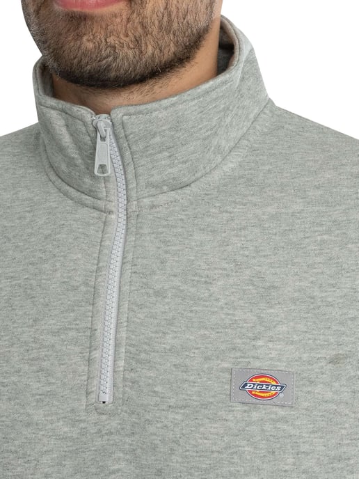 Dickies Sudadera Con Cremallera De Un Cuarto Oakport, Gris - Image 4