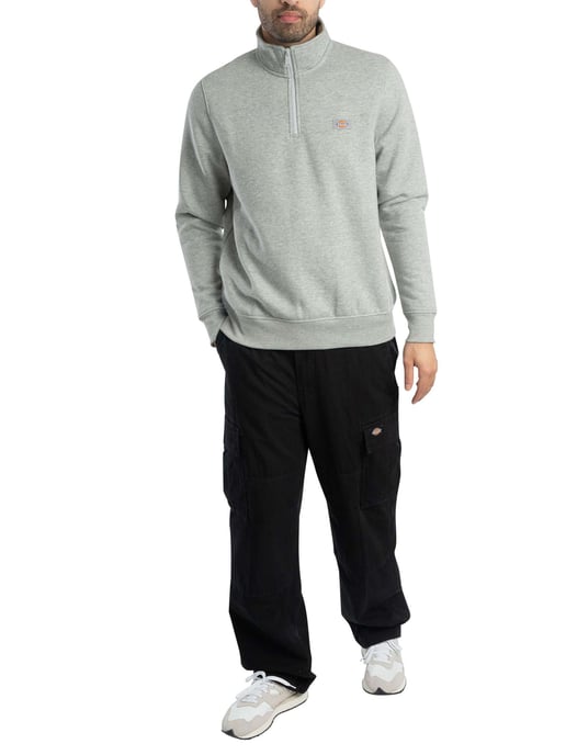 Dickies Sudadera Con Cremallera De Un Cuarto Oakport, Gris - Image 6