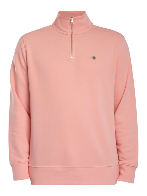 GANT Sudadera Con Cremallera 1/4 Con Escudo Regular, Rosado - Image 5