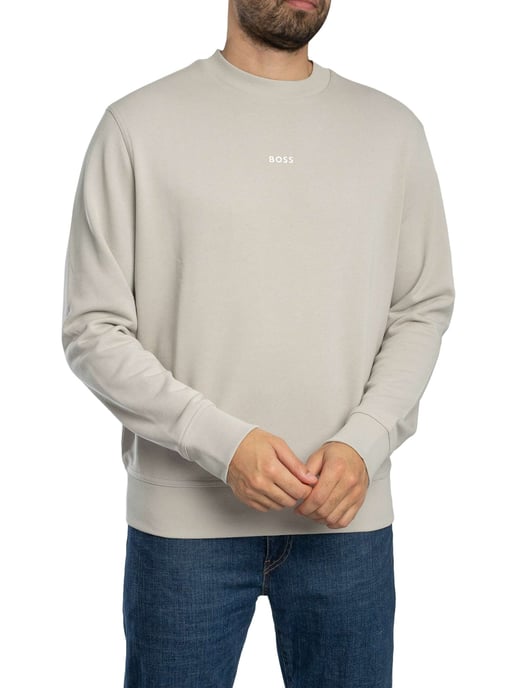 BOSS Sudadera Wesmallcrew, Gris - Image 2