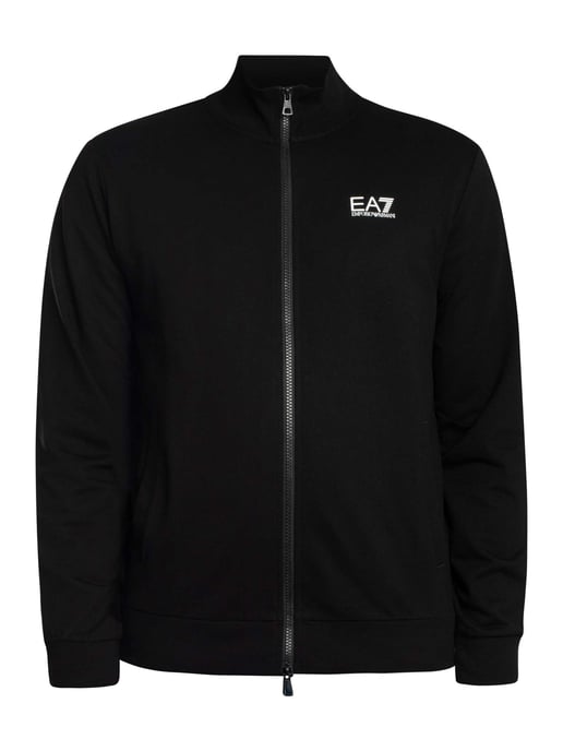 EA7 Chaqueta Deportiva Con Cremallera Aperta, Negro - Image 5