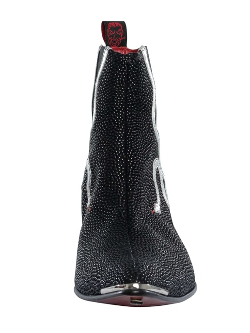 Jeffery West Botas Chelsea Con Efecto Serpiente, Negro - Image 4