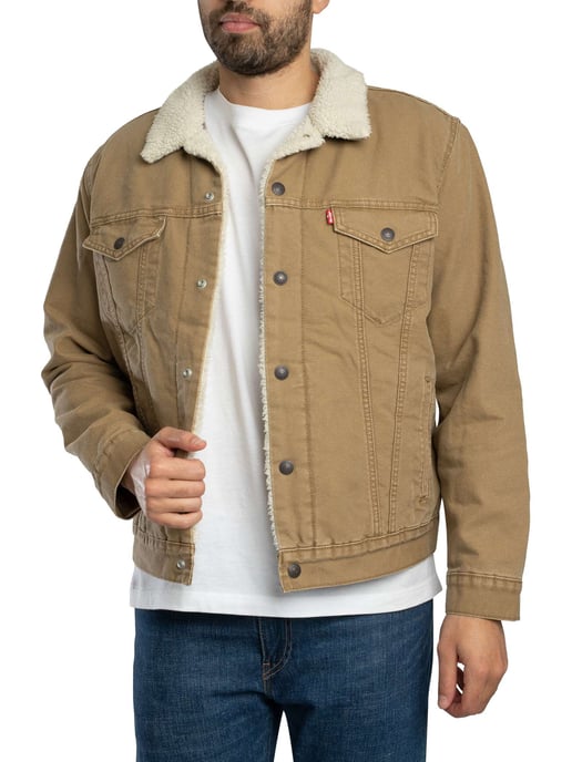 Levi's Tipo 3 Sherpa Camuflaje Chaqueta, Marrón - Image 2