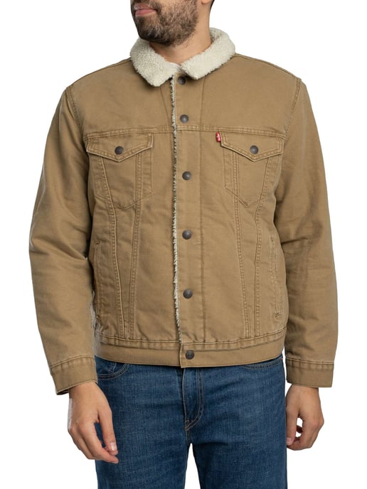 Levi's Tipo 3 Sherpa Camuflaje Chaqueta, Marrón - Image 3