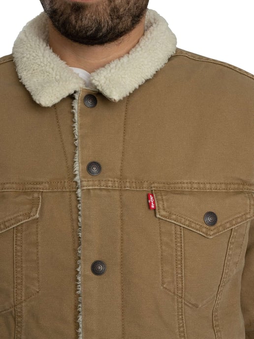 Levi's Tipo 3 Sherpa Camuflaje Chaqueta, Marrón - Image 6