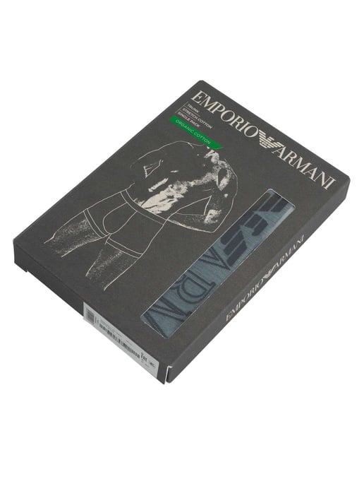 Emporio Armani Bóxers De Algodón Orgánico, Azul - Image 5