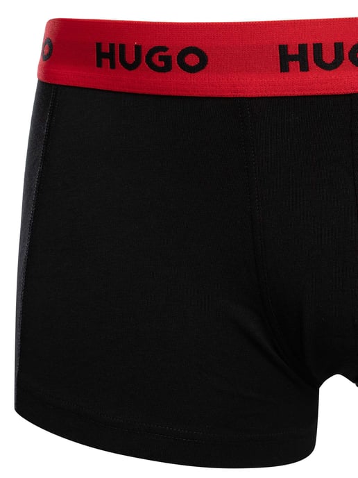HUGO 3 Pack Trunks, Negro - Image 3