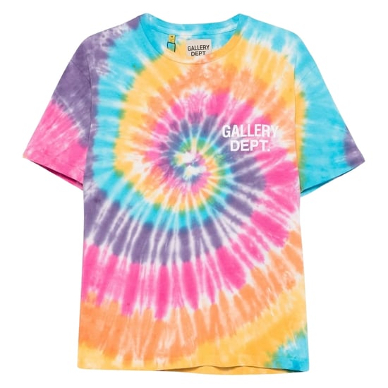 Camiseta De Recuerdo Del Departamento De Galería, Color Sorbete, Estampado Tie-dye - Image 1