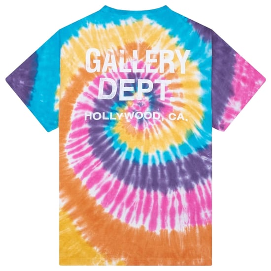 Camiseta De Recuerdo Del Departamento De Galería, Color Sorbete, Estampado Tie-dye - Image 2