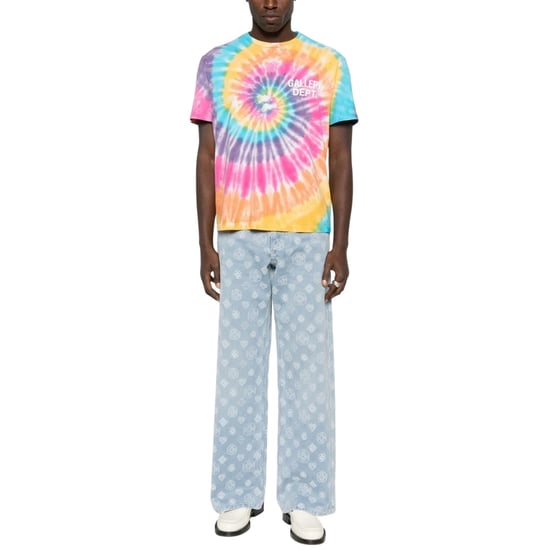 Camiseta De Recuerdo Del Departamento De Galería, Color Sorbete, Estampado Tie-dye - Image 3