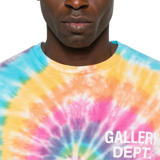 Camiseta De Recuerdo Del Departamento De Galería, Color Sorbete, Estampado Tie-dye - Image 4