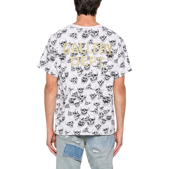 Camiseta Blanca Con Logo De Calavera De Gallery Dept - Image 3