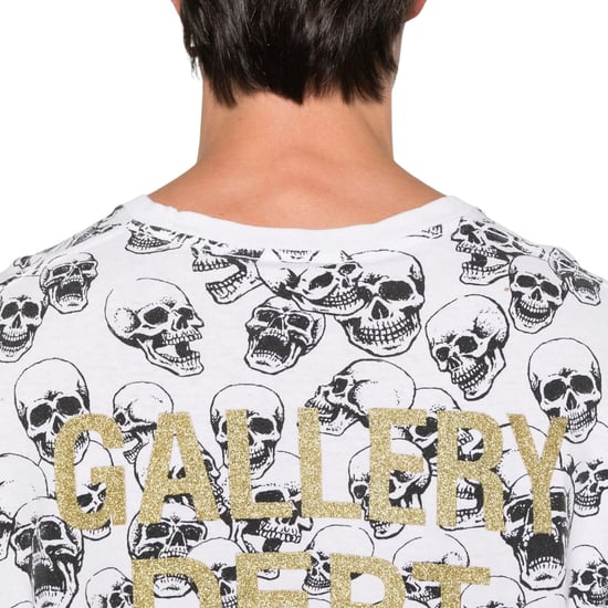 Camiseta Blanca Con Logo De Calavera De Gallery Dept - Image 4