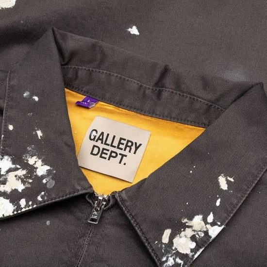 Chaqueta Montecito De Gallery Dept, Pintura Gruesa, Chaqueta Negra Sucia - Image 4