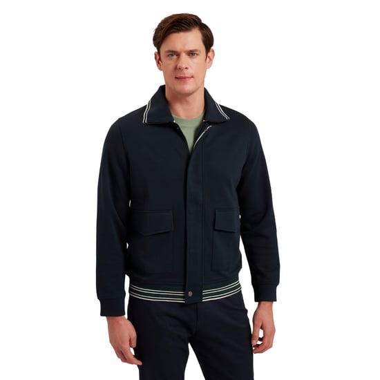 Chaqueta Azul Marino Con Tapeta Oculta De Ted Baker Mall - Image 5