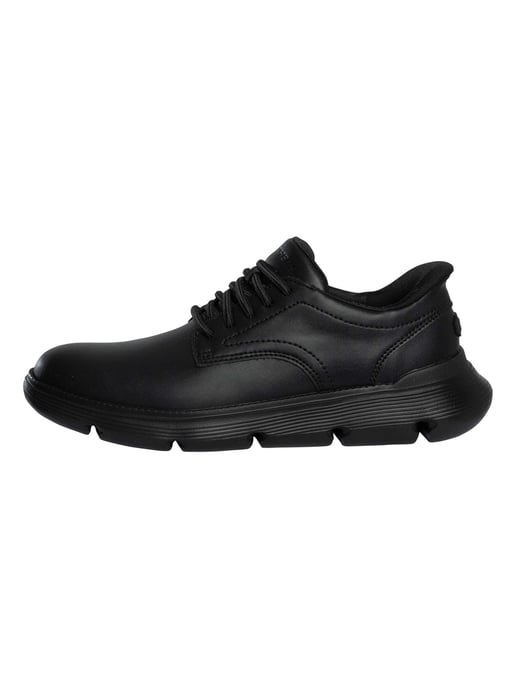 Skechers Zapatillas Sin Cordones Garza De Cuero, Negro - Image 2