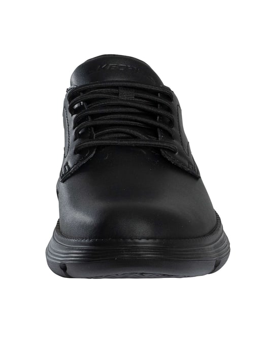 Skechers Zapatillas Sin Cordones Garza De Cuero, Negro - Image 4