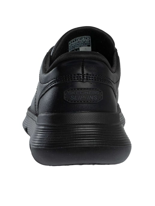 Skechers Zapatillas Sin Cordones Garza De Cuero, Negro - Image 5