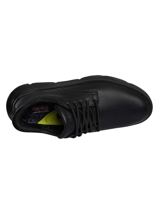 Skechers Zapatillas Sin Cordones Garza De Cuero, Negro - Image 6