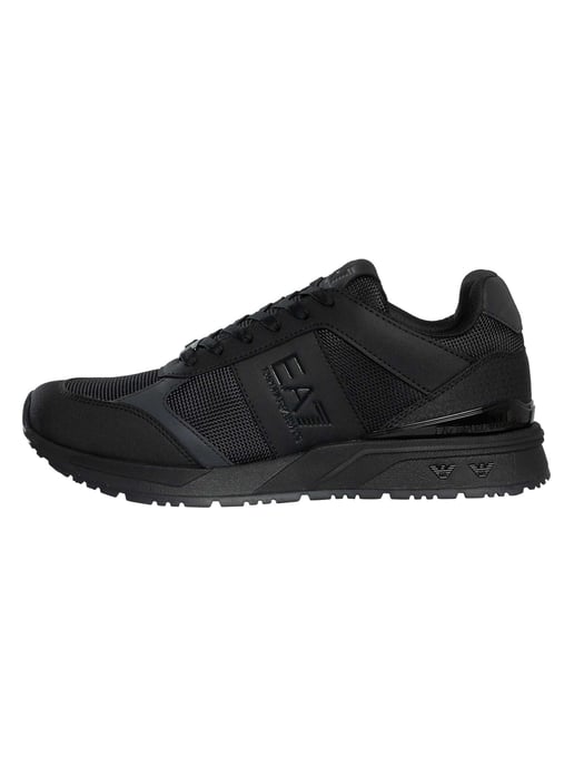 EA7 Zapatillas Con Logo De Malla, Negro - Image 2