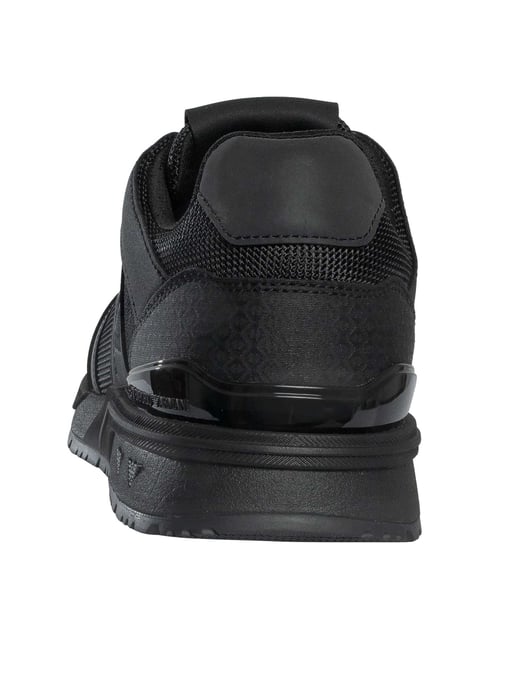 EA7 Zapatillas Con Logo De Malla, Negro - Image 5