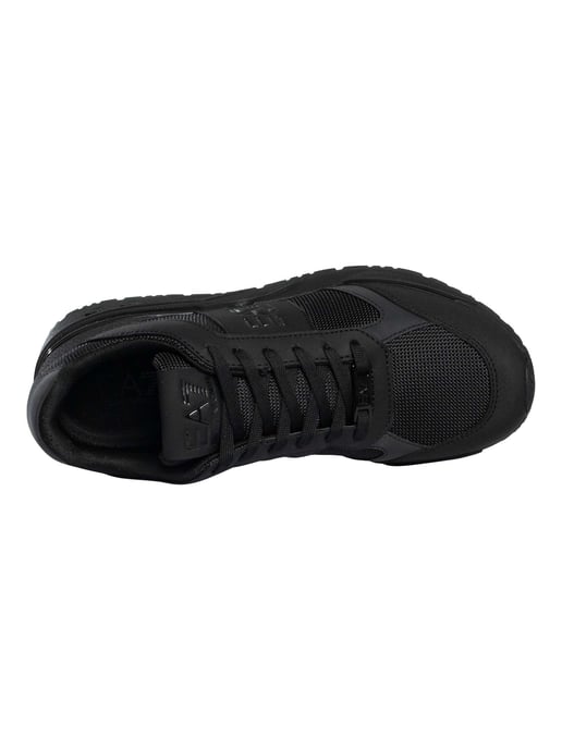 EA7 Zapatillas Con Logo De Malla, Negro - Image 6