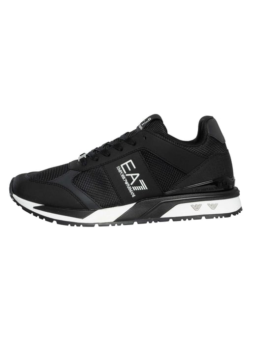 EA7 Zapatillas Con Logo De Malla, Negro - Image 2