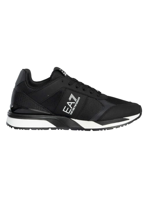 EA7 Zapatillas Con Logo De Malla, Negro - Image 3