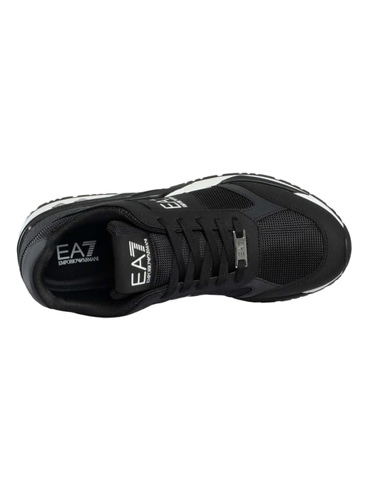 EA7 Zapatillas Con Logo De Malla, Negro - Image 6