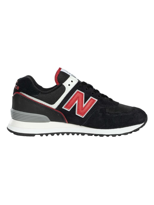 New Balance 574 Entrenadores De Gamuza, Negro - Image 3
