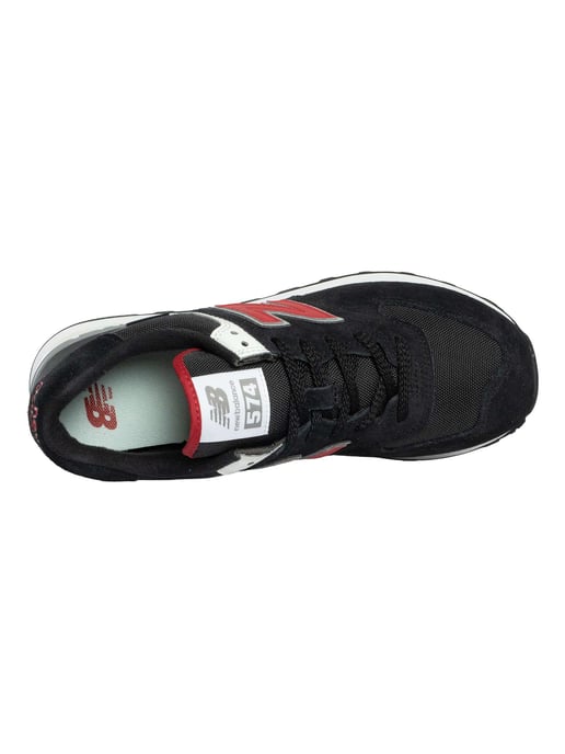 New Balance 574 Entrenadores De Gamuza, Negro - Image 6