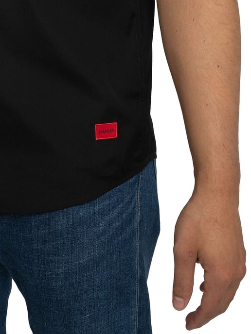 HUGO Camisa De Manga Corta Ellino, Negro - Image 5