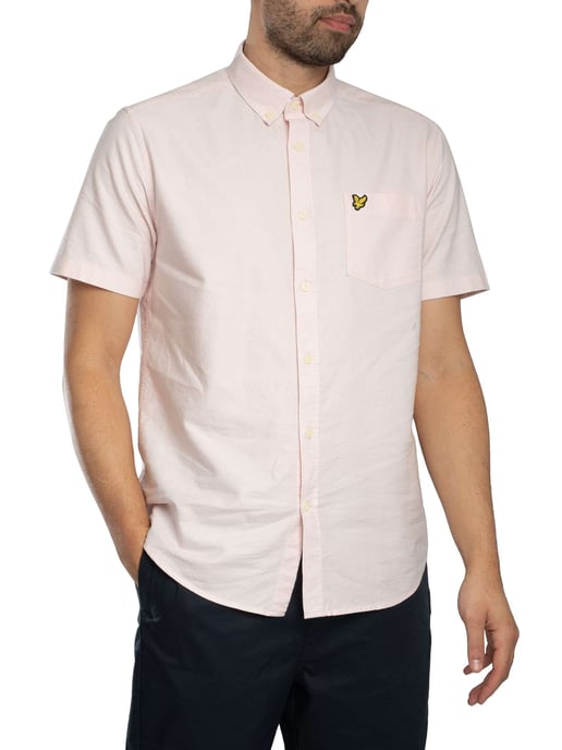Lyle & Scott Camisa Oxford De Manga Corta, Rosado - Image 2