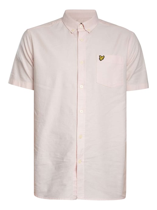 Lyle & Scott Camisa Oxford De Manga Corta, Rosado - Image 6