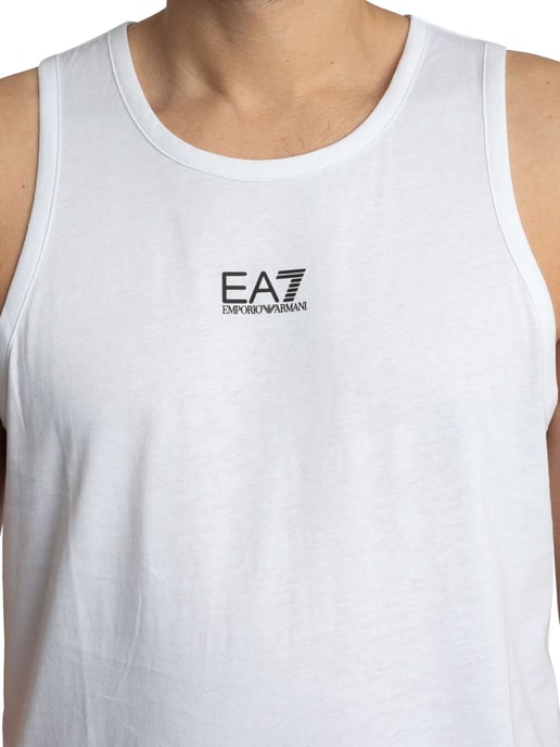 EA7 Chaleco Ajustado Con Logotipo, Blanco - Image 4