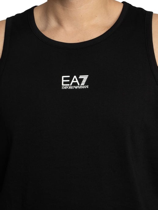EA7 Chaleco Ajustado Con Logotipo, Negro - Image 4