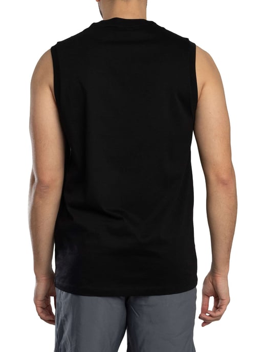 Armani Exchange Camiseta Sin Mangas Con Logo En El Pecho Y Corte Relajado, Negro - Image 3