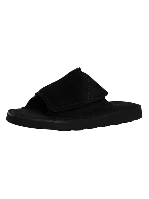 Clarks Sandalias De Ante Solsbury, Negro - Image 1