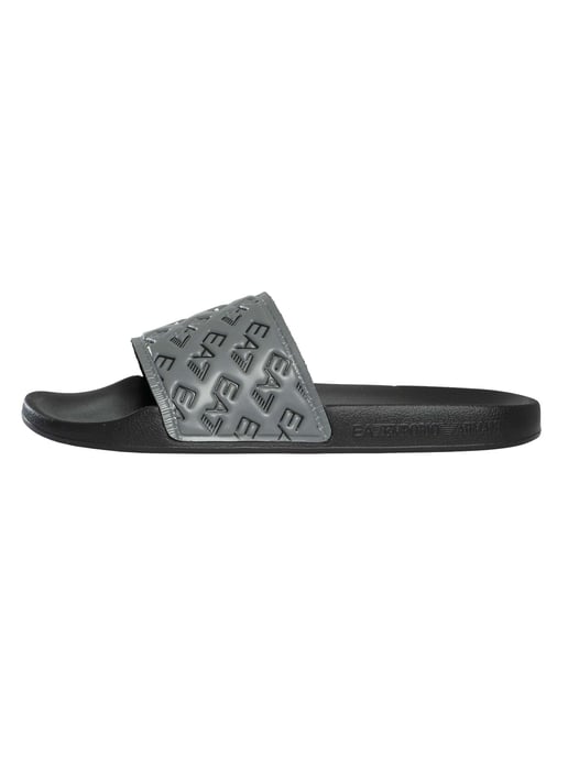 EA7 Chanclas Con Patrón De Logotipo, Negro - Image 2