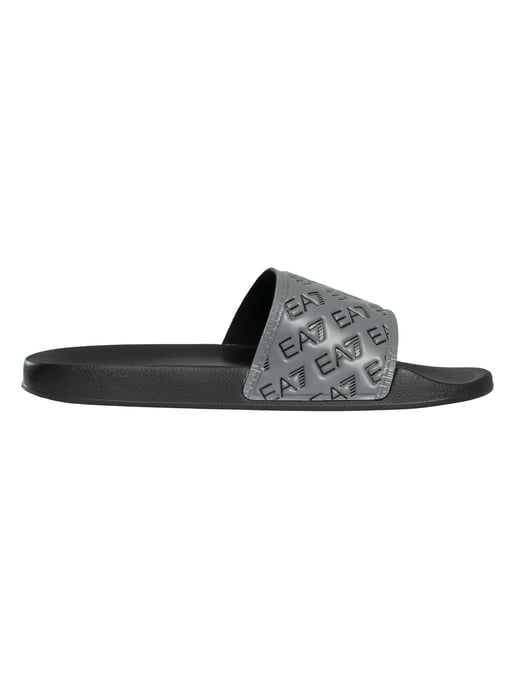 EA7 Chanclas Con Patrón De Logotipo, Negro - Image 3