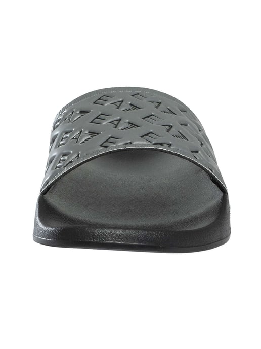 EA7 Chanclas Con Patrón De Logotipo, Negro - Image 4