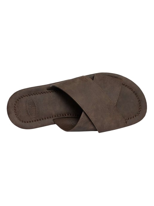 Superdry Deslizadores De Correa Cruzada Vintage, Marrón - Image 6