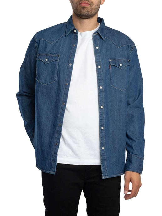 Levi's Camisa Occidental De Barstow, Azul - Image 2