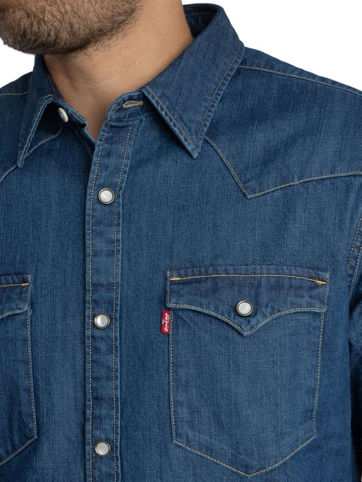 Levi's Camisa Occidental De Barstow, Azul - Image 4