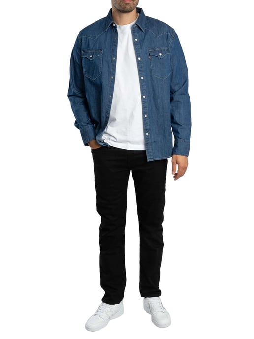 Levi's Camisa Occidental De Barstow, Azul - Image 5