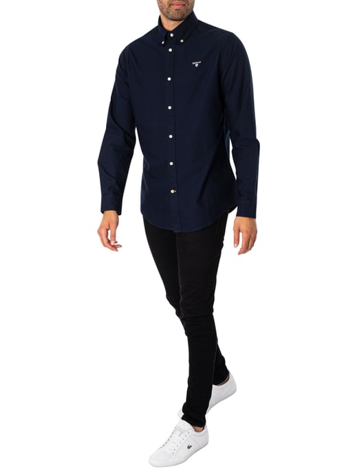 Barbour Camisa De Vestir Oxtown, Azul - Image 5