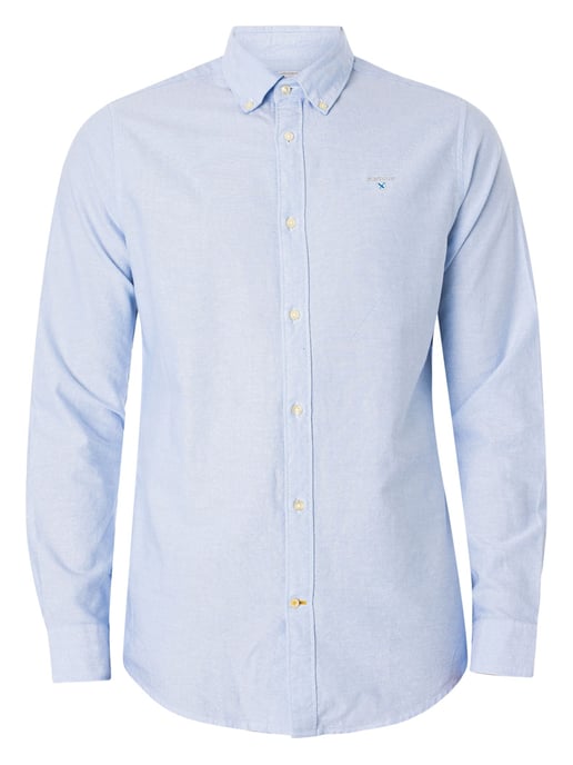 Barbour Camisa De Vestir Oxtown, Azul - Image 6